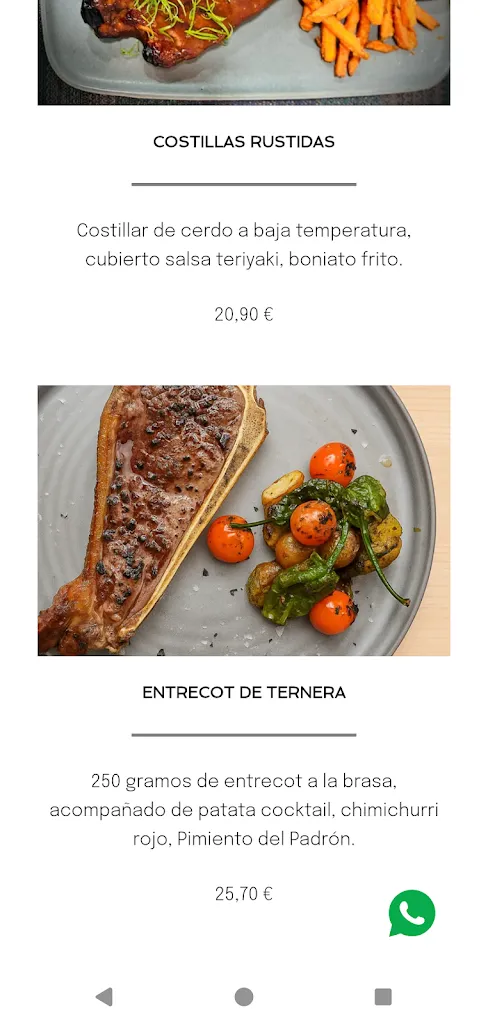 Menü_Panorama Tapes & Lounge Bar Salou_Salou_Bild_4