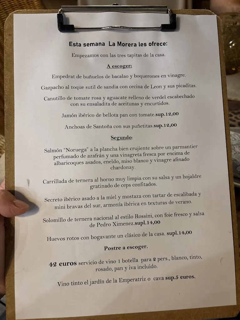 Menu_Restaurant La Morera_Salou_image_2
