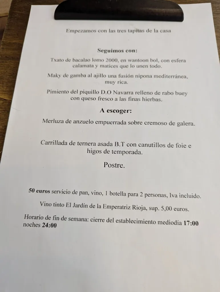Menu_Restaurant La Morera_Salou_image_4