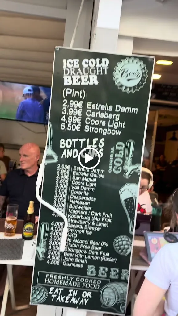 Menu_The Fox And Hounds_Salou_image_2