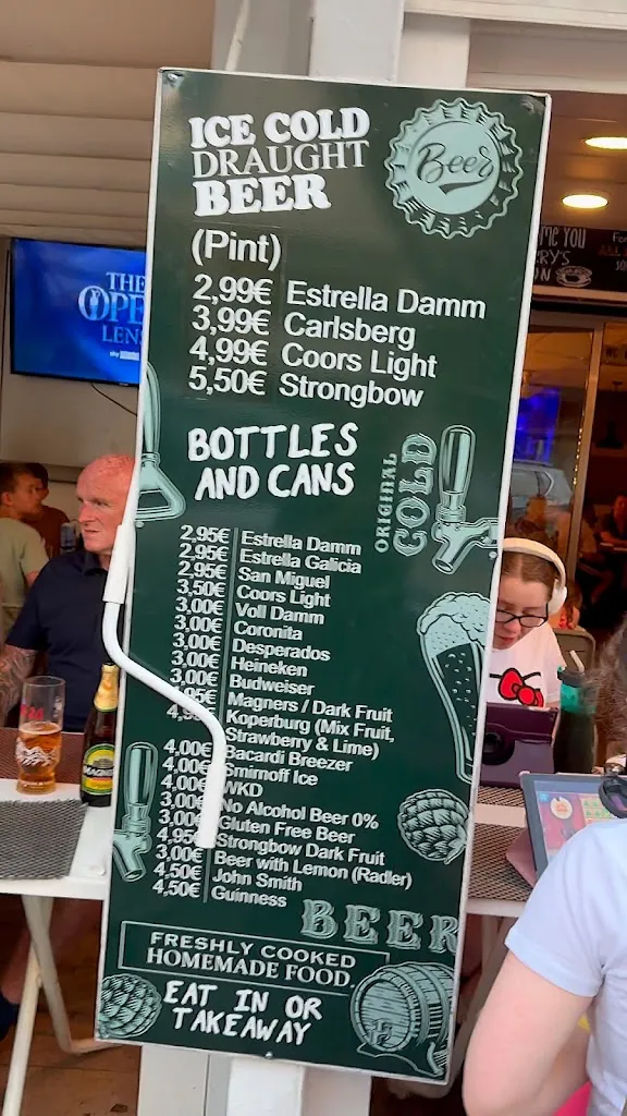 Menu_The Fox And Hounds_Salou_image_3