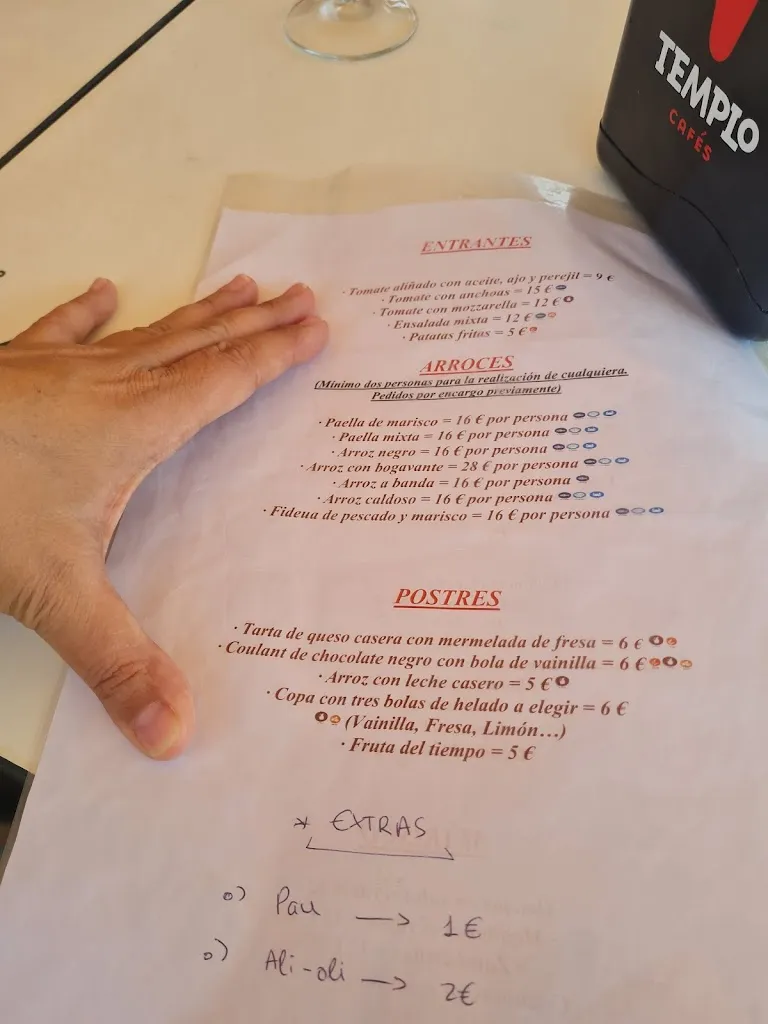 Menu_Restaurante Chiringuito El Pescaico Garrucha_Garrucha_image_2