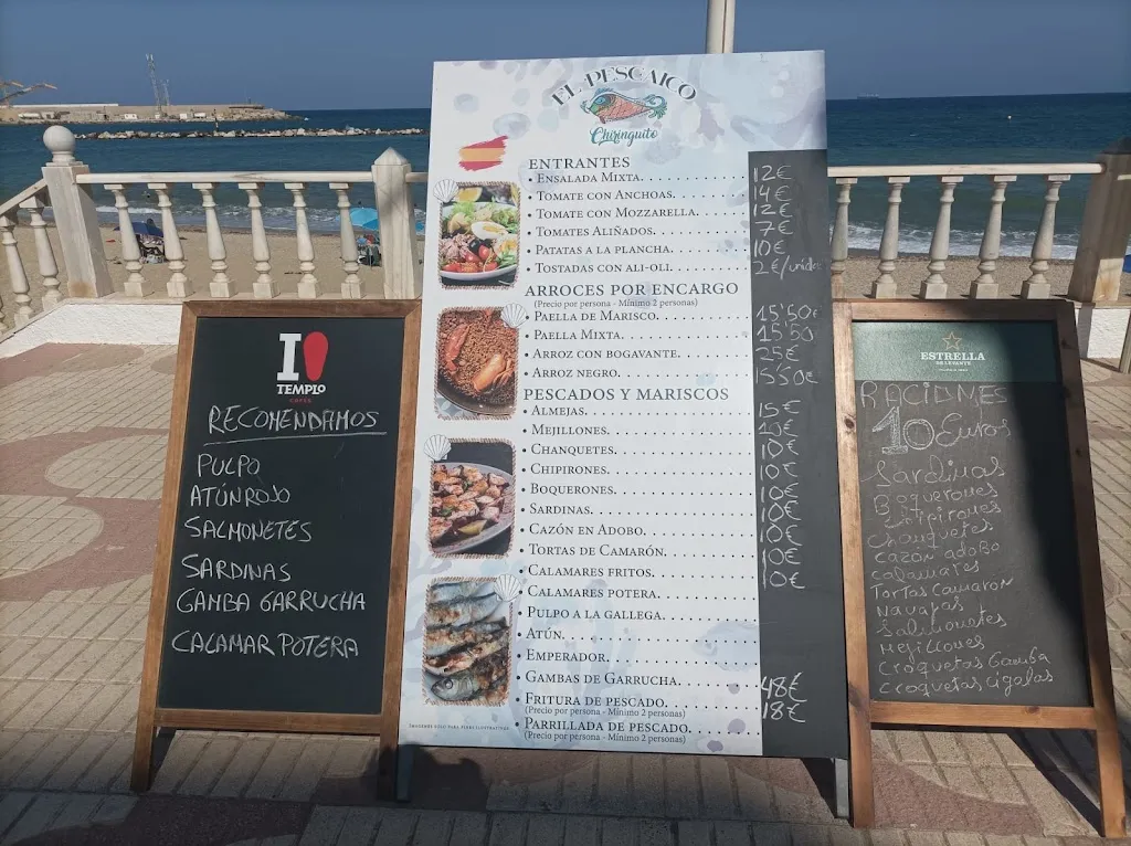 Menu_Restaurante Chiringuito El Pescaico Garrucha_Garrucha_image_3