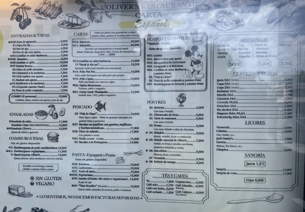 Menu_Oliver’s Restaurant_Salou_image_1