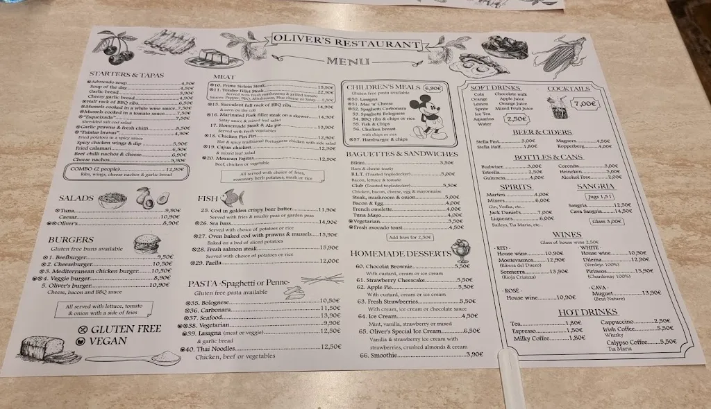 Menu_Oliver’s Restaurant_Salou_image_2