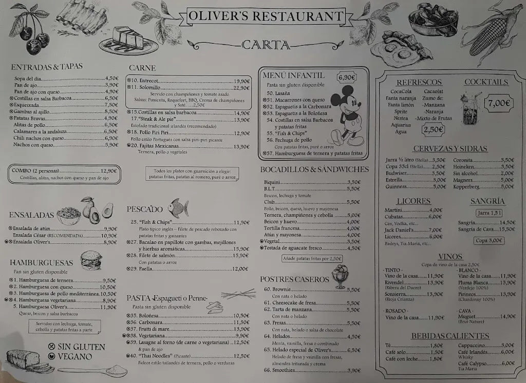 Menu_Oliver’s Restaurant_Salou_image_4