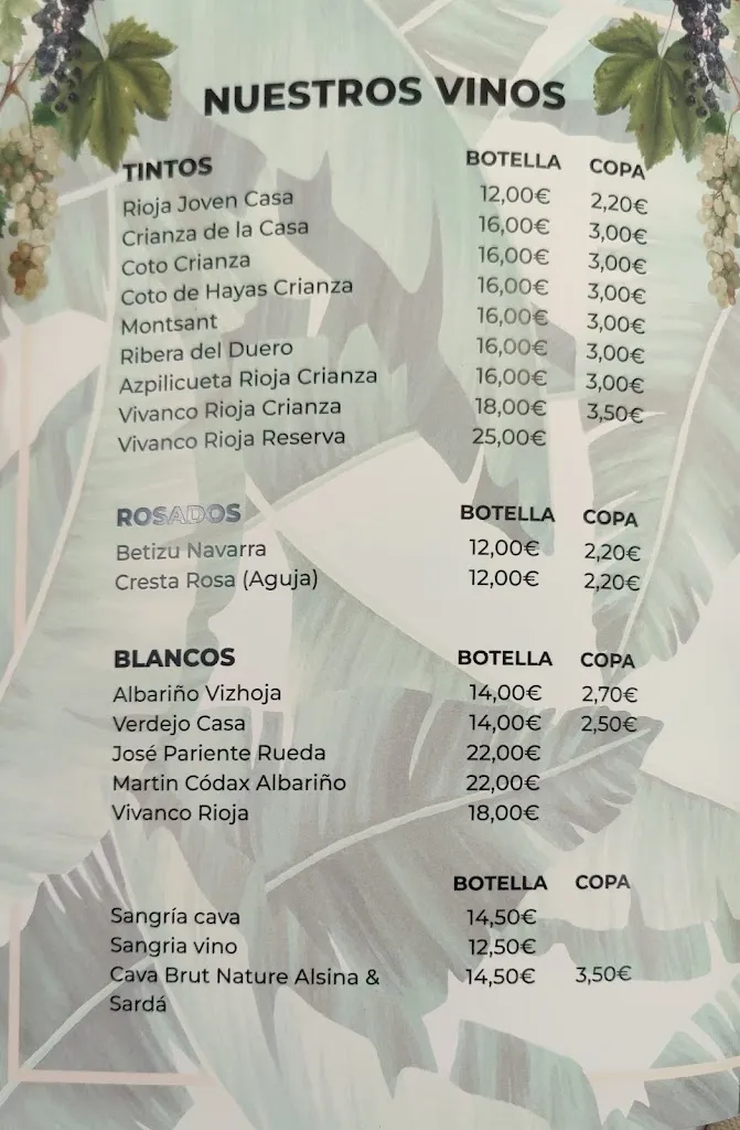 Menu_La nova Palmera de Salou_Salou_image_1