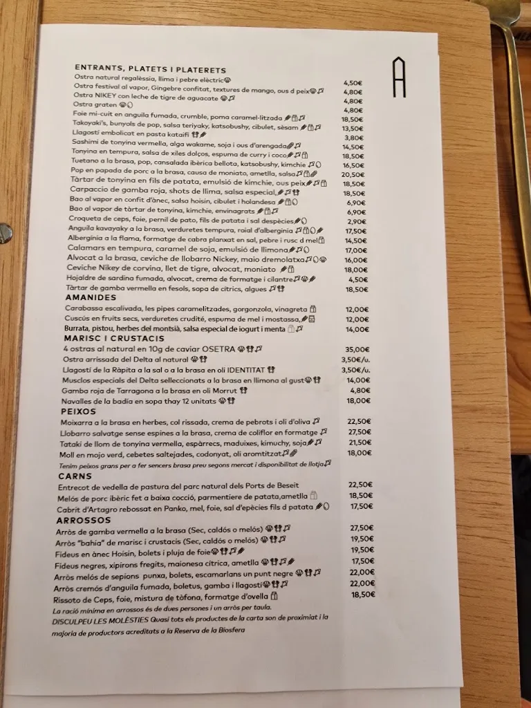 Menu_Albert Guzmán Restaurant_Sant Carles de la Ràpita_image_2