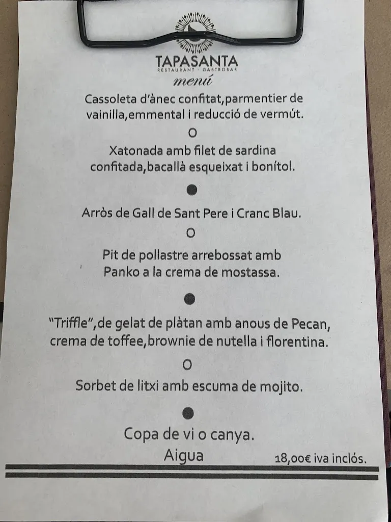 Menu_Tapasanta_Sant Carles de la Ràpita_image_3