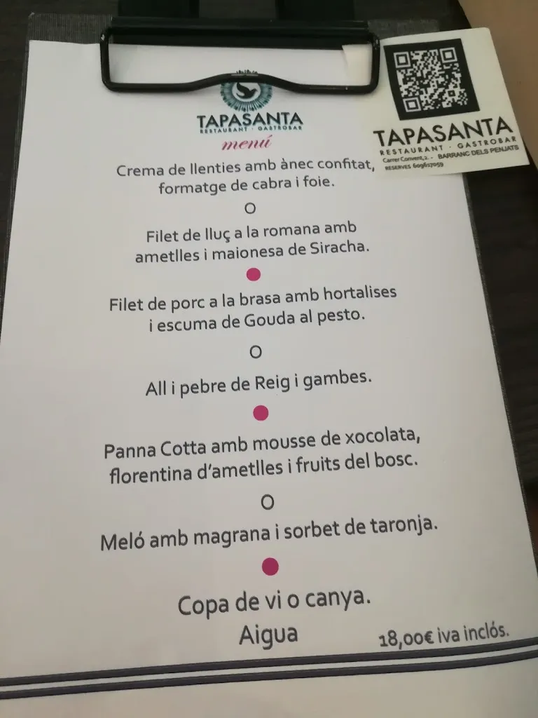Menu_Tapasanta_Sant Carles de la Ràpita_image_4