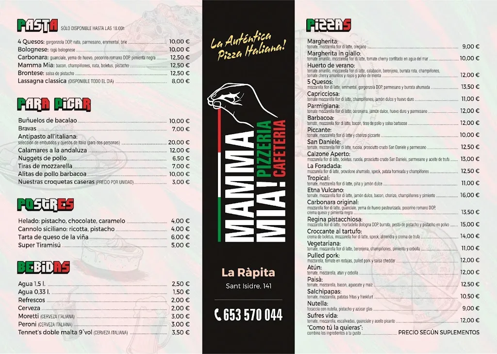 Menu_Mamma mia - La Ràpita_Sant Carles de la Ràpita_image_1