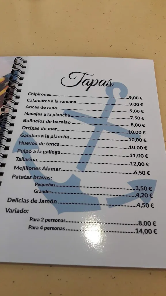 Menu_Alamar Bar_Sant Carles de la Ràpita_image_1