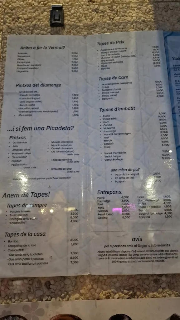 Menu_La Bodega_Sant Carles de la Ràpita_image_1