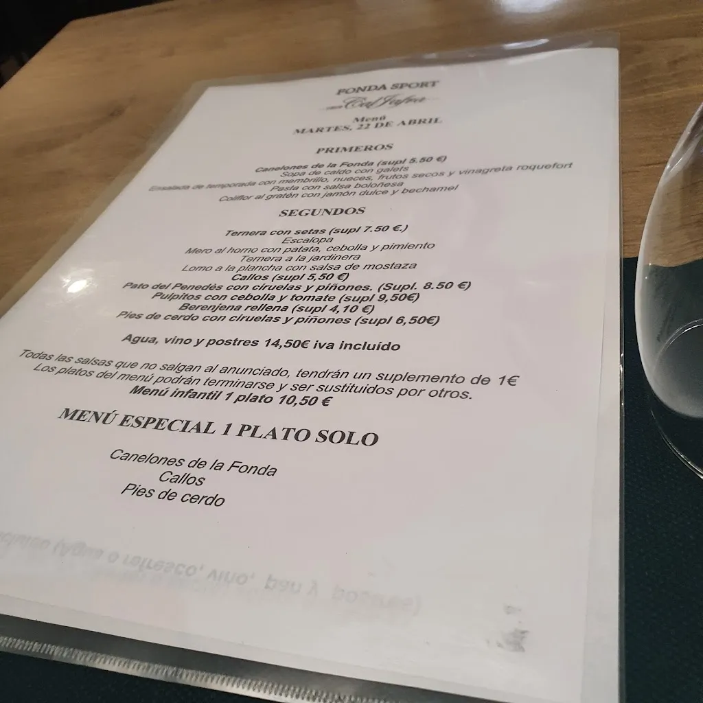Menu_Restaurant Fonda Sport_Sant Jaume dels Domenys_image_1