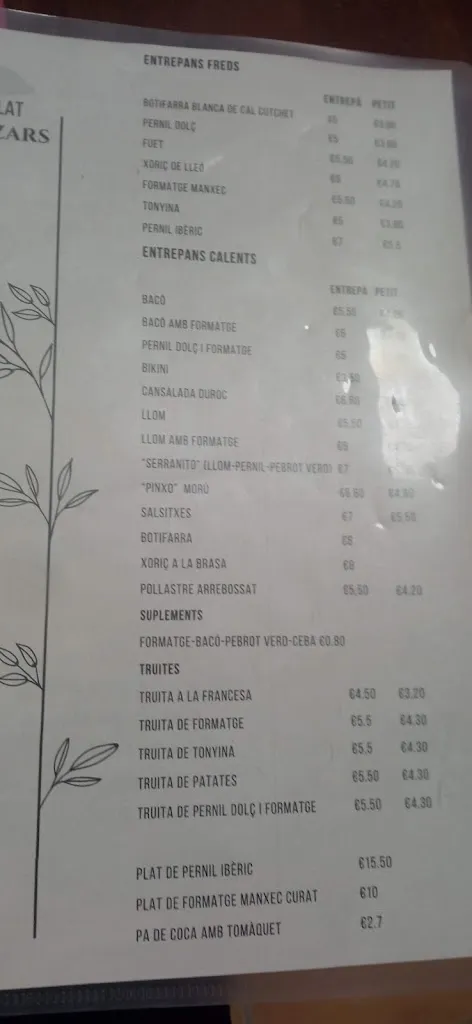 Menu_Restaurant Cal Pelat_Sant Jaume dels Domenys_image_2