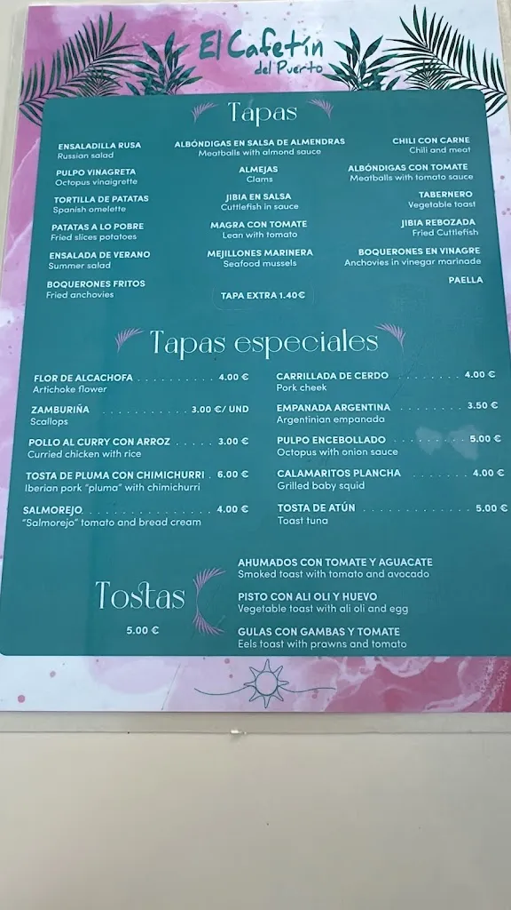 Menu_El Cafetín Del Puerto_Garrucha_image_2
