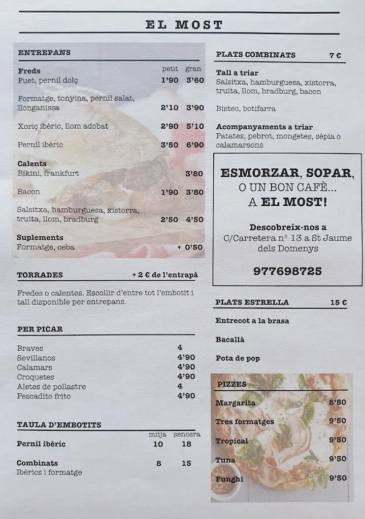 Menu_El Most_Sant Jaume dels Domenys_image_2