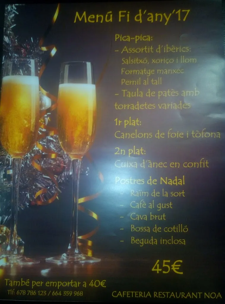 Menu_Cafeteria Restaurant Noa_Sant Jaume dEnveja_immagine_2