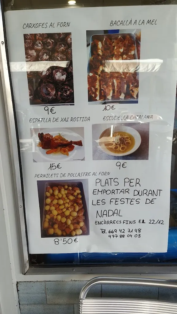 Menu_Bar Rosa_Santa Coloma de Queralt_image_1