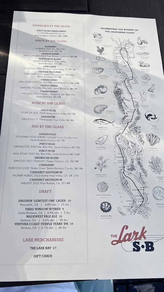 Menu_The Lark Santa Barbara_Santa Bárbara_immagine_3