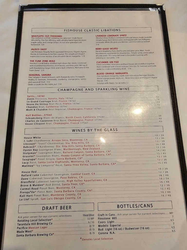 Menu_Santa Barbara FisHouse_Santa Bárbara_immagine_1