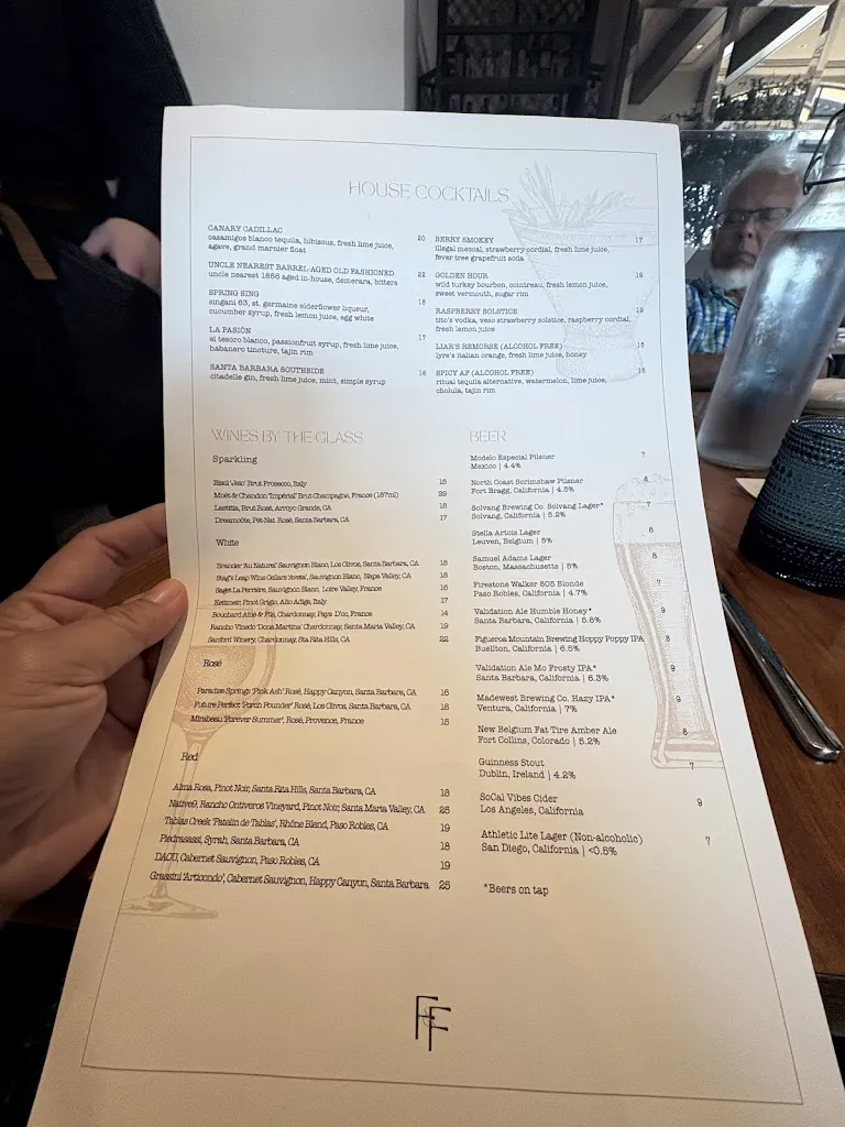 Menu_Finch & Fork_Santa Bárbara_image_2