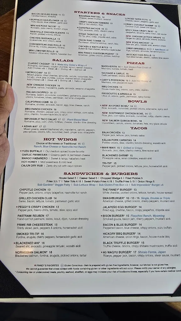 Menu_Finney's Crafthouse - Santa Barbara_Santa Bárbara_image_1