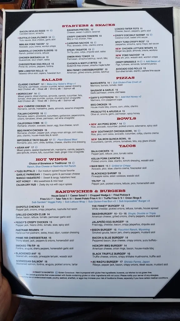 Menu_Finney's Crafthouse - Santa Barbara_Santa Bárbara_image_2