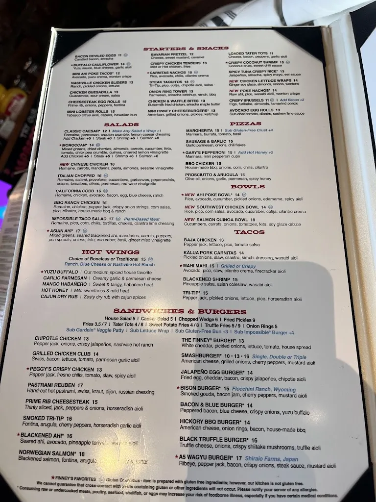 Menu_Finney's Crafthouse - Santa Barbara_Santa Bárbara_image_3