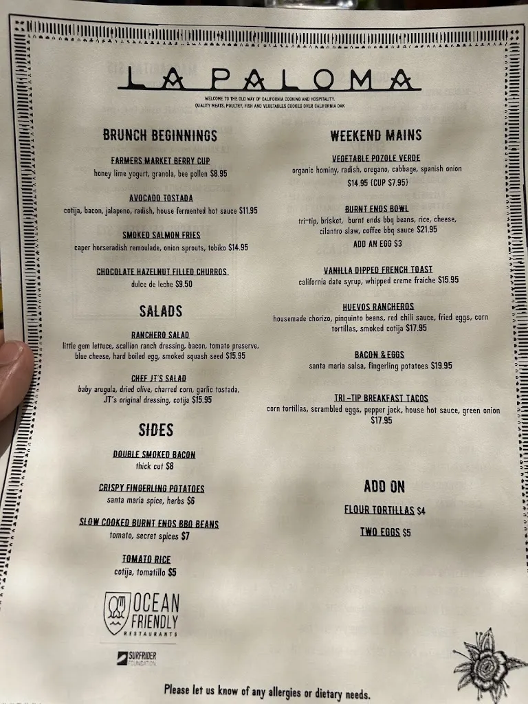 Menu_Paloma_Santa Bárbara_immagine_1