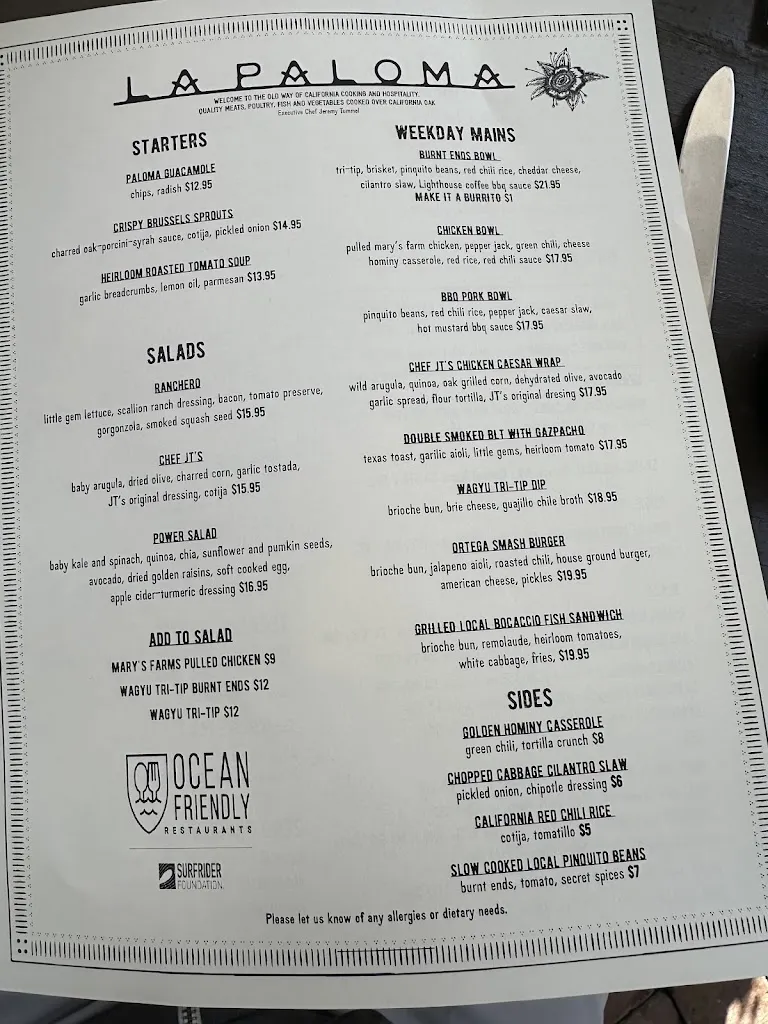 Menu_Paloma_Santa Bárbara_immagine_2