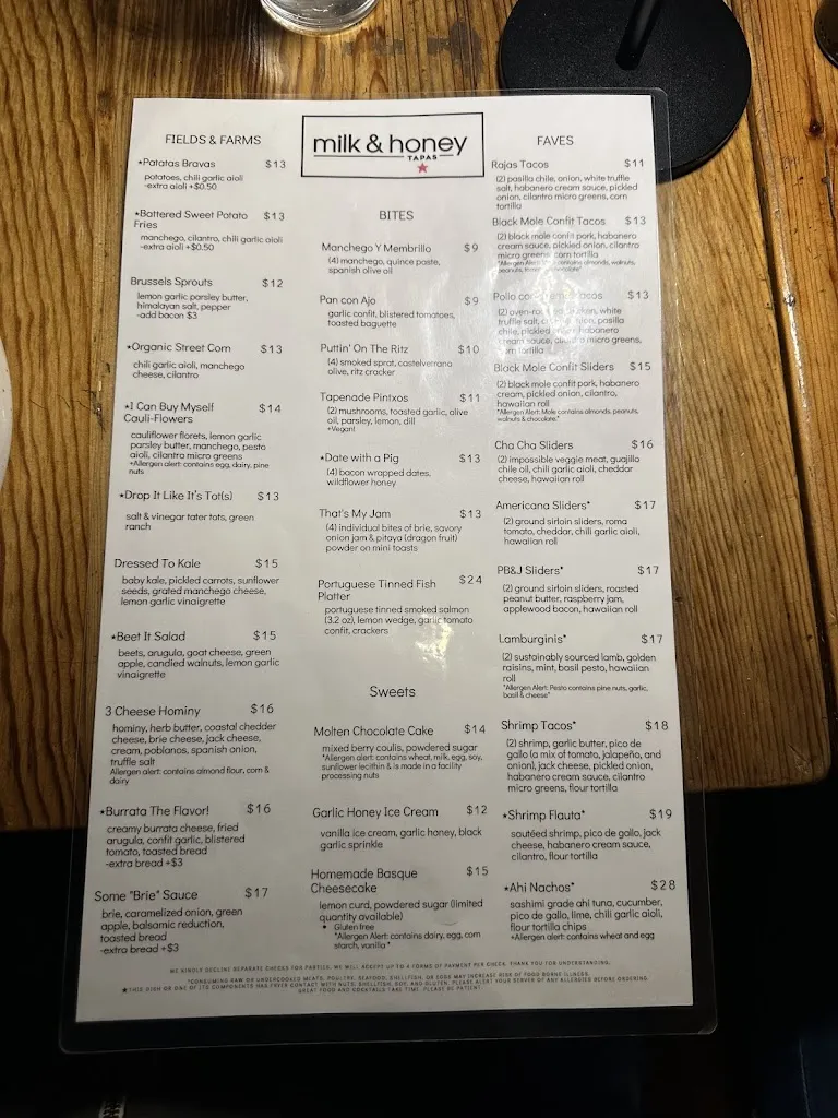 Menu_milk & honey_Santa Bárbara_image_3