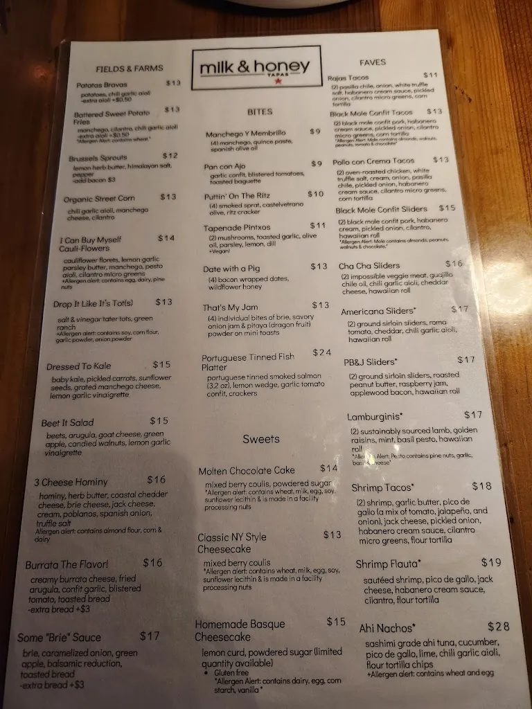 Menu_milk & honey_Santa Bárbara_image_4