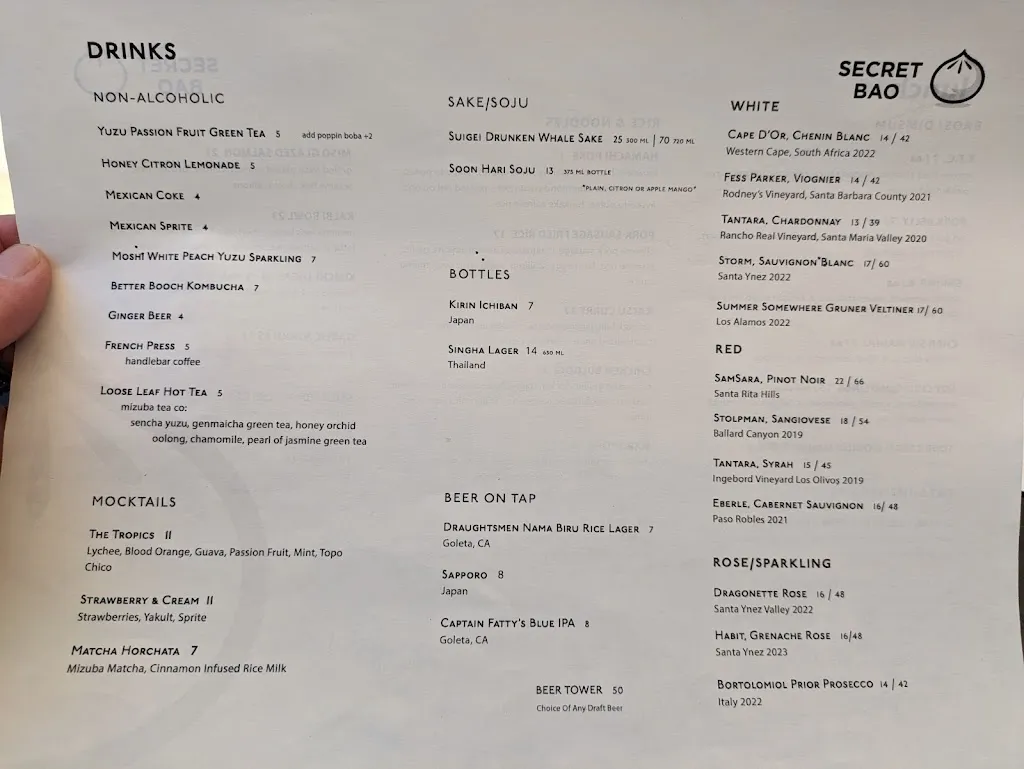 Menu_Secret Bao_Santa Bárbara_image_4