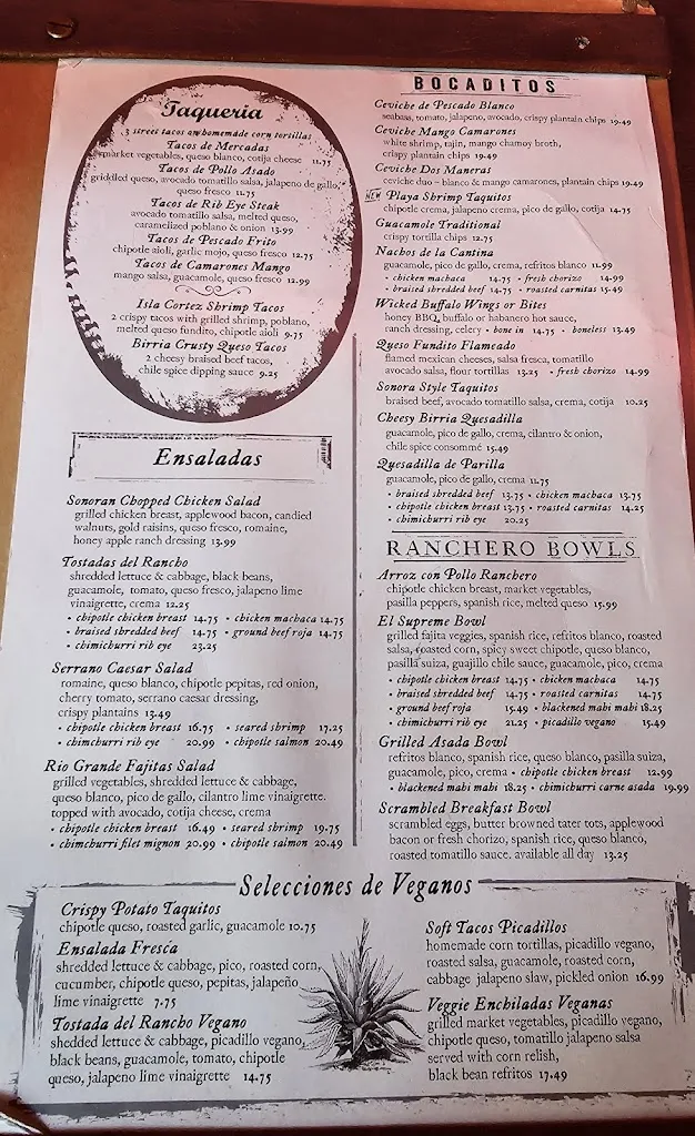 Menu_Sandbar Cocina y Tequila - Santa Barbara_Santa Bárbara_image_3