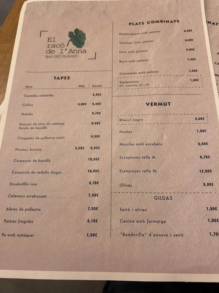 Menu_El racó de l'Anna_Santa Oliva_image_2