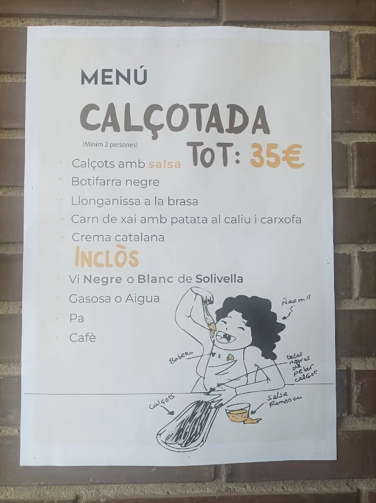 Menu_Restaurant Cal Paulet_Solivella_image_1
