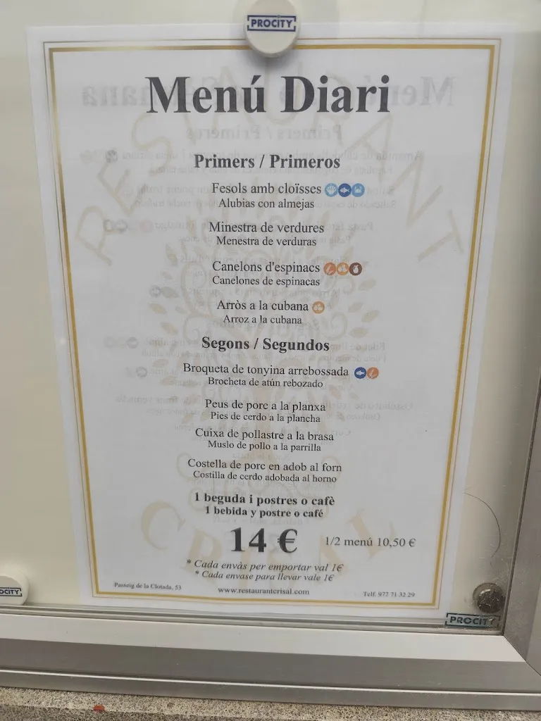 Menu_Crisal Restaurant_Sénia_image_2