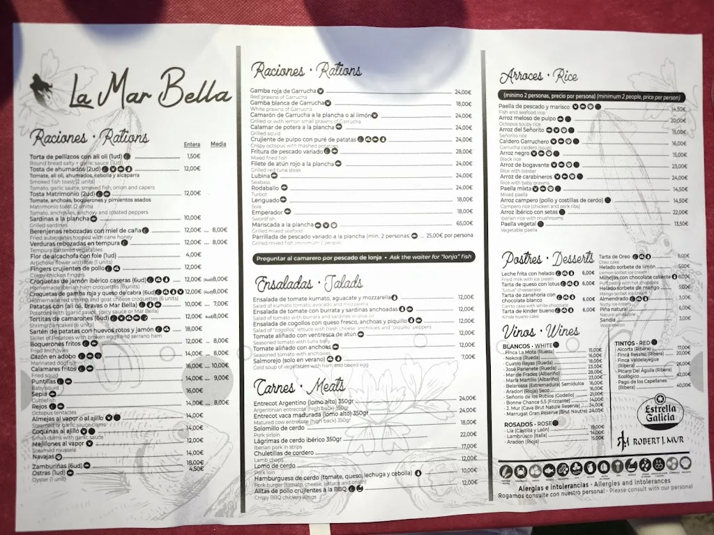 Menu_La Mar Bella_Garrucha_image_1
