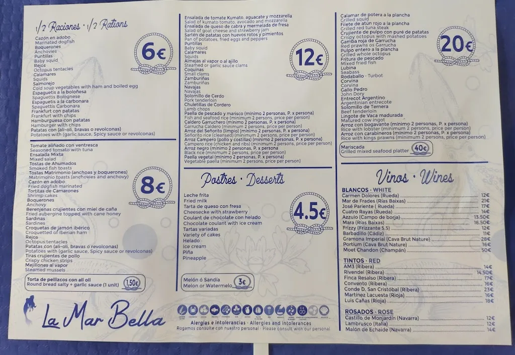 Menu_La Mar Bella_Garrucha_image_4