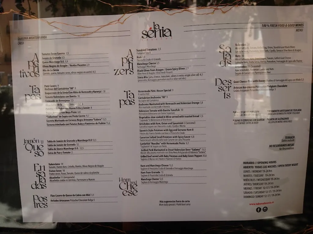 Menu_Taberna La Sénia_Sénia_image_2