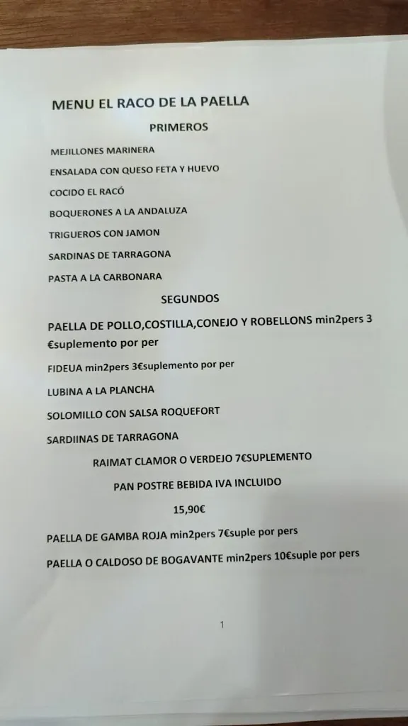 Menu_El racó de la paella_Torredembarra_image_3