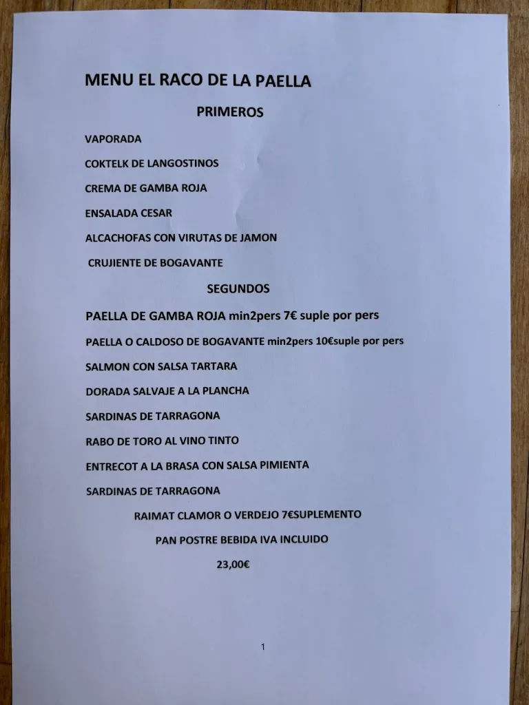 Menu_El racó de la paella_Torredembarra_image_4