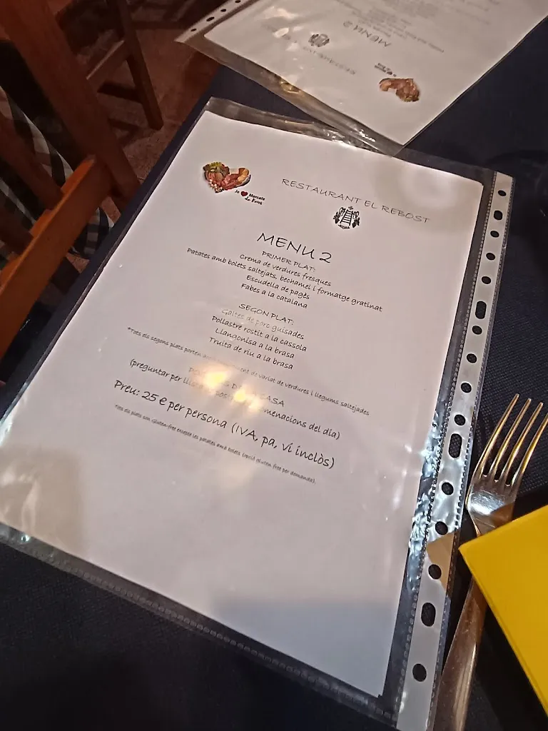 Menu_El Rebost De La Cartoixa Scala dei_Torroja del Priorat_immagine_2