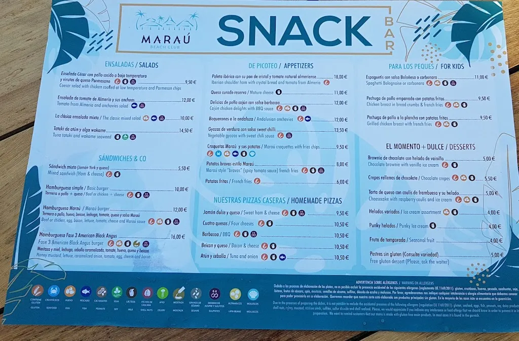 Menu_Maraú Beach Club_Garrucha_image_4