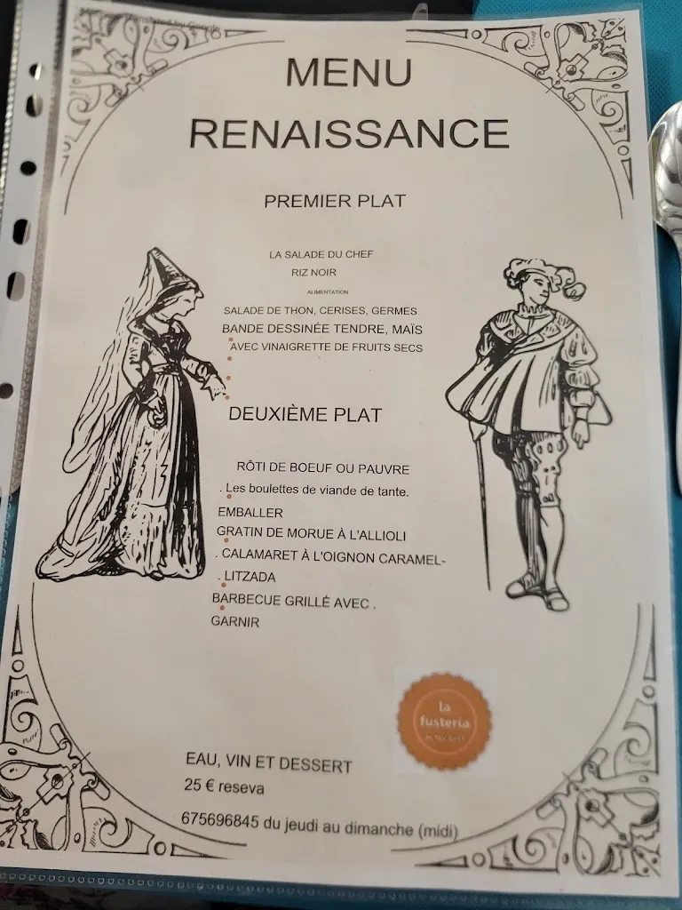 Menu_Bar Restaurant La Fusteria_Tortosa_image_2