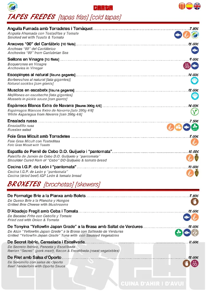 Menu_Bar Restaurant Cristal_Tortosa_image_2