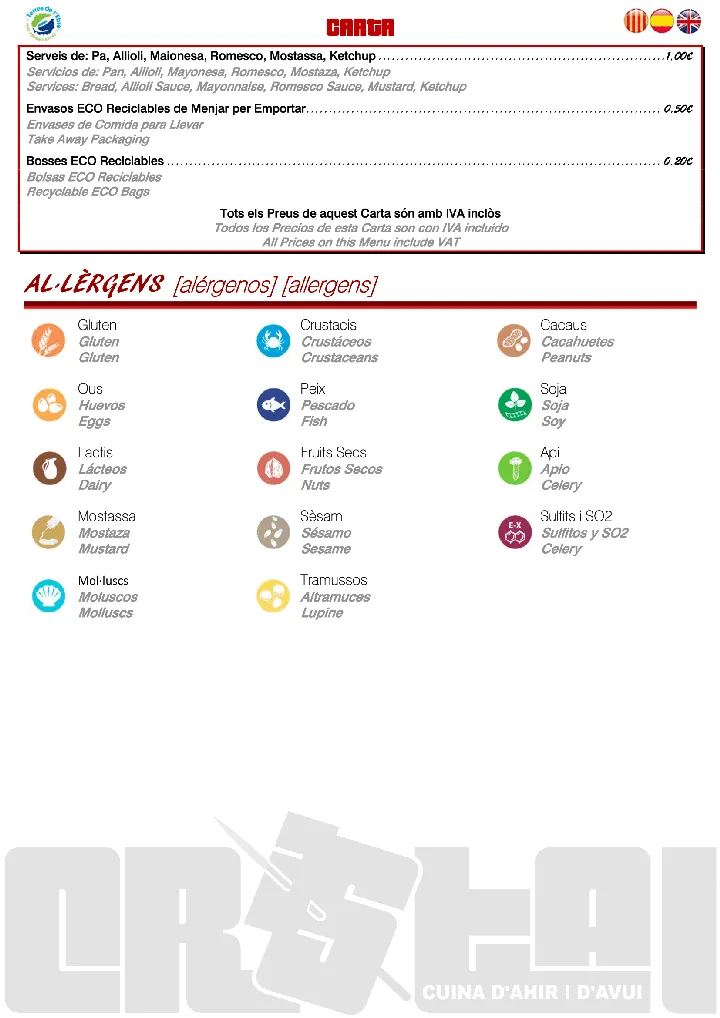 Menu_Bar Restaurant Cristal_Tortosa_image_4