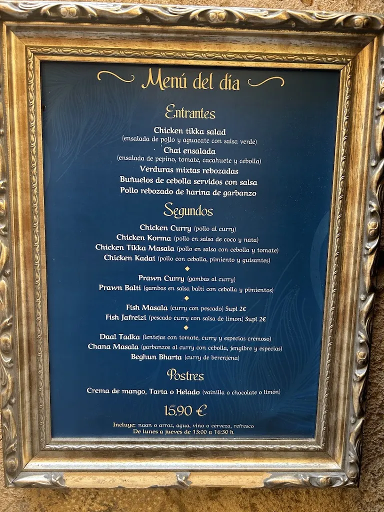 Menu_Namaste Restaurant Indi Tarragona_Tarragona_image_1