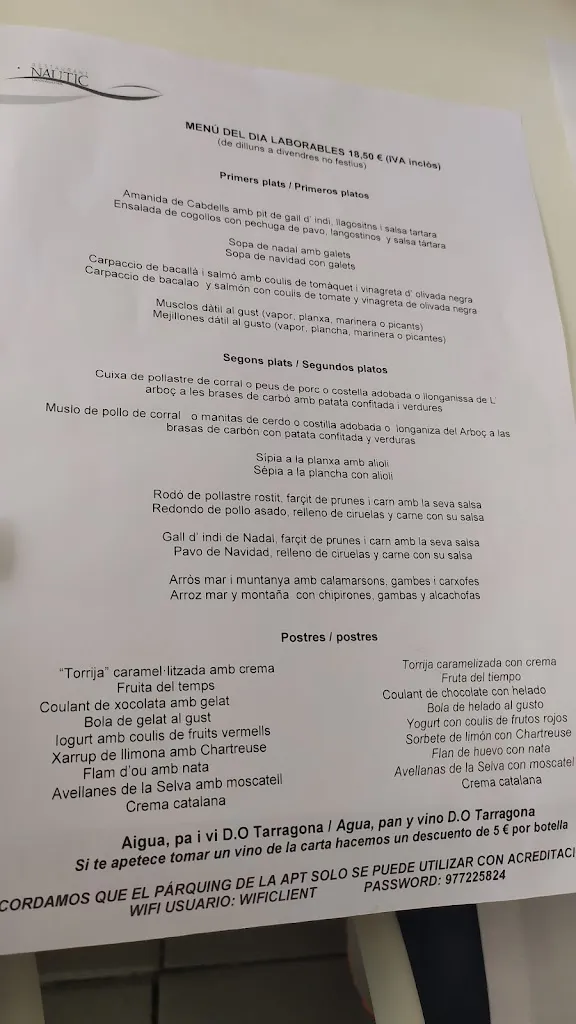 Menu_Restaurant Nàutic de Tarragona_Tarragona_image_4